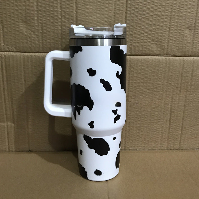 Wholesale Tumbler Leopard Pattern Stainless Steel Ice Bullies Cup
